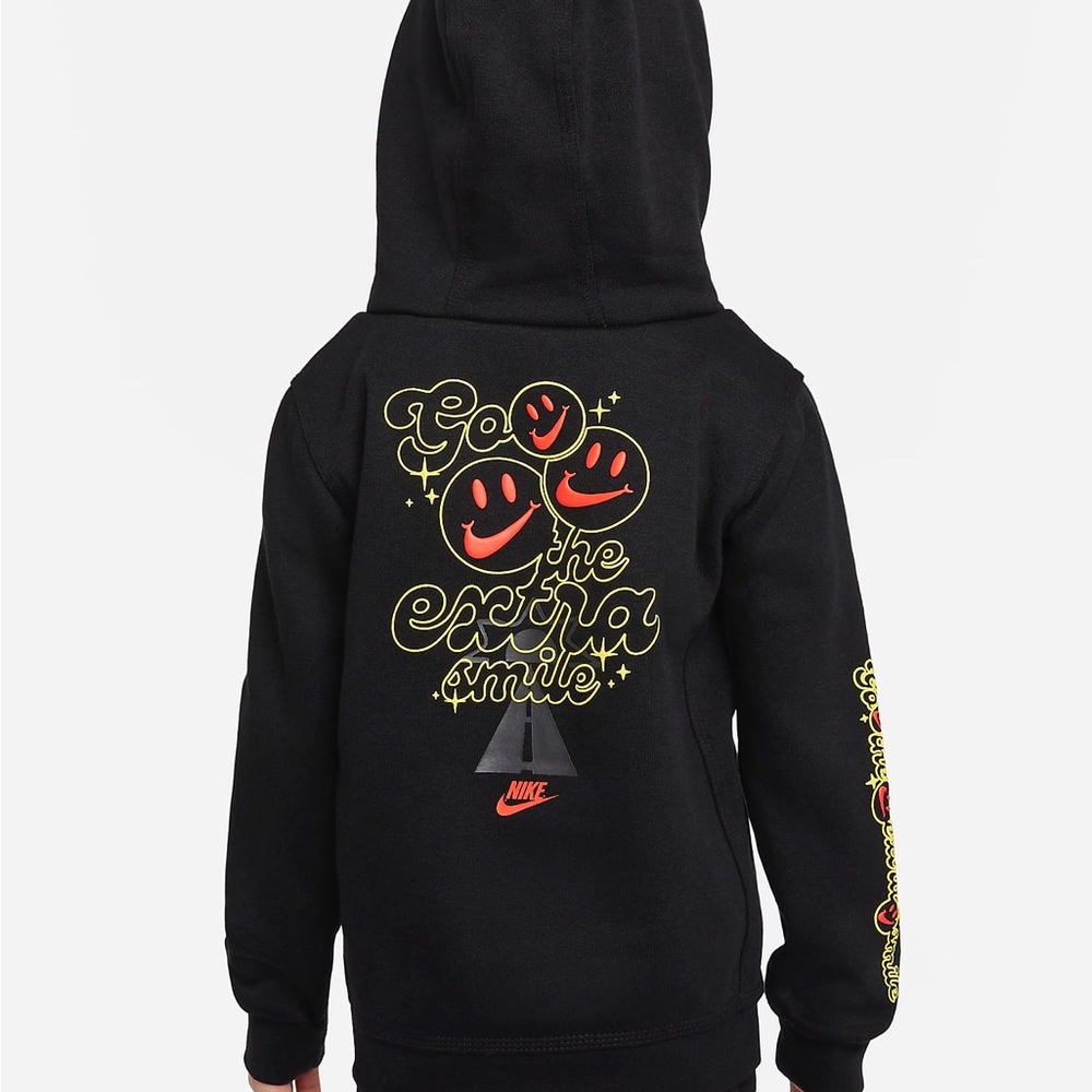 NIKE KIDS go the extra smile hoodie black